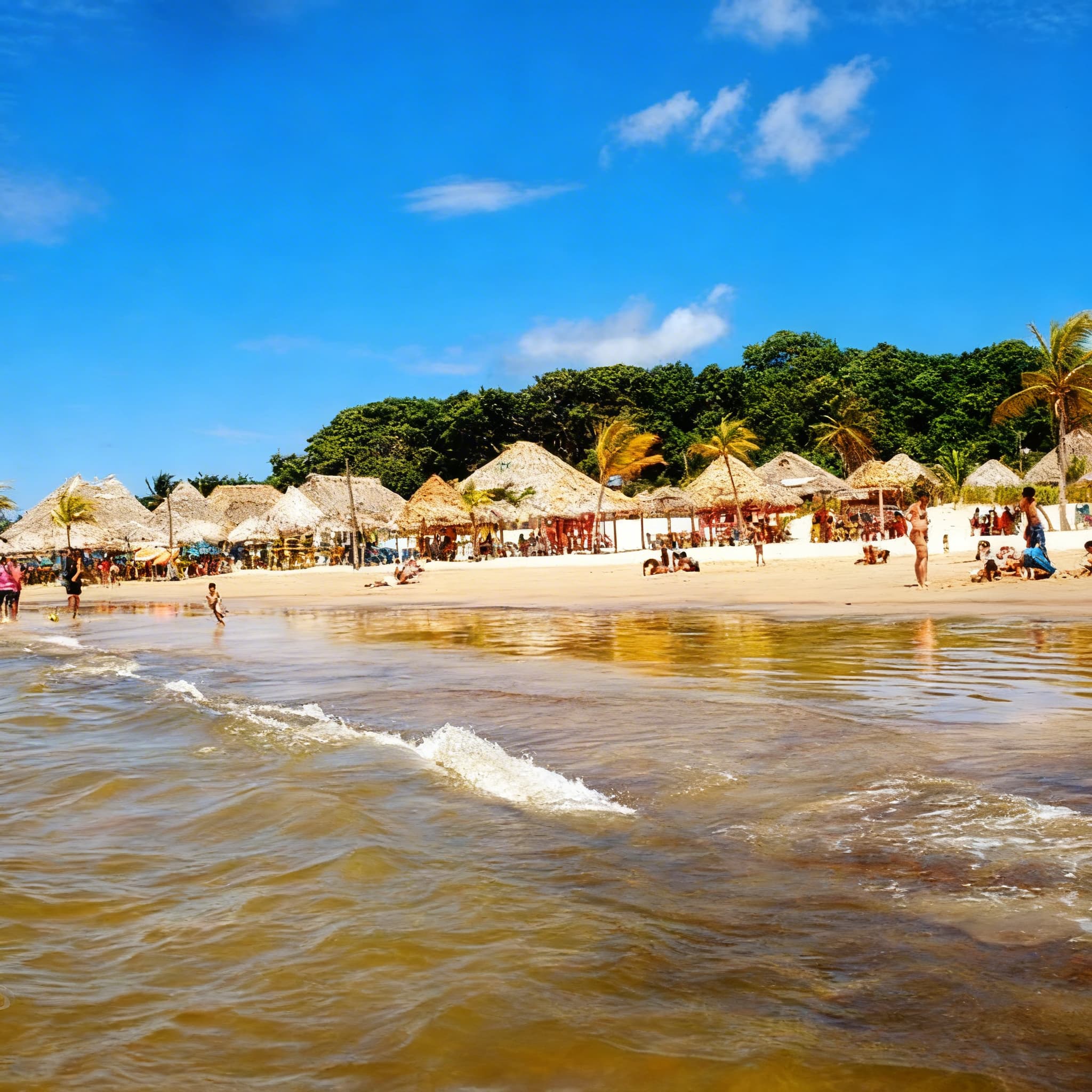 Praia do Pesqueiro ao pôr do sol