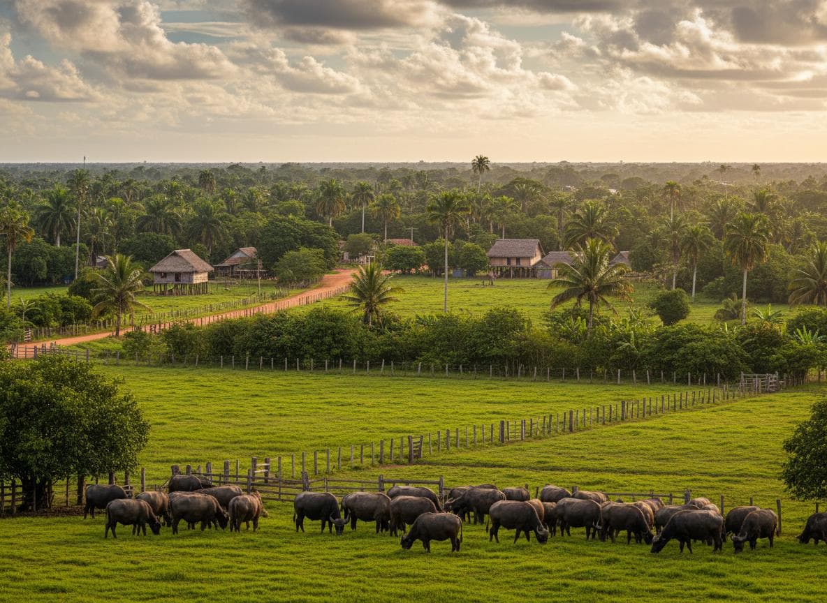 Soure como base de praias, campos, búfalos e experiências emblemáticas do Marajó.