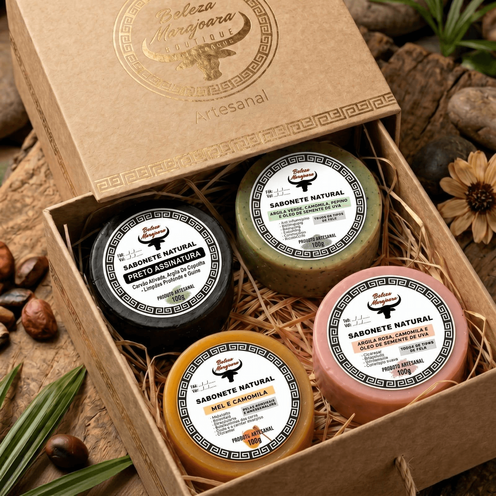 Kit Premium de sabonetes Executivo Marajó